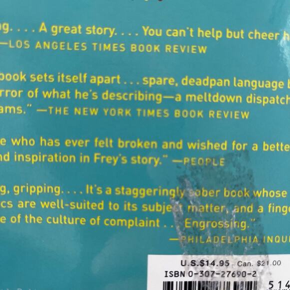 A Million Little Pieces - Book by Frey, James - Picture 7 of 7